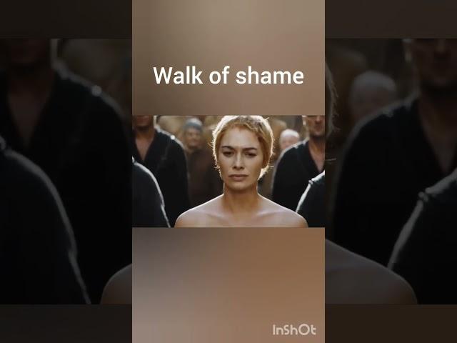 Walk of Shame . Game of Thrones Best Scenes.Cersi walk of shame  #shorts #ytshorts #walkofshame