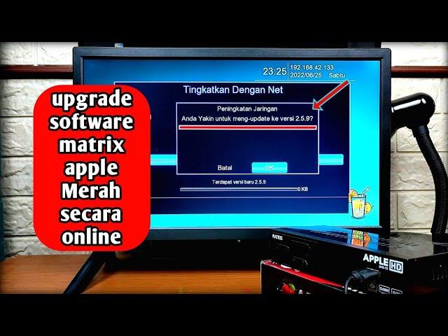 cara upgrade software matrix apple terbaru secara online + software matrix 2.5.9 ada fitur dvb2ip