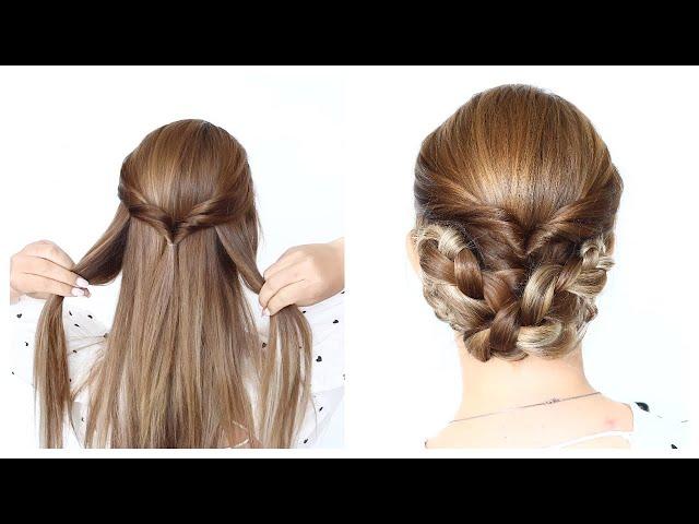 Easy elegant bun #hairstyles #updo