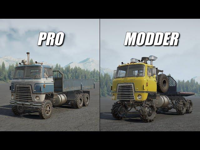 Snowrunner Pro vs Modder