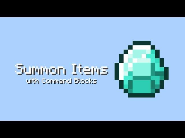 Summon Items with Command Blocks - MCPE/Win10
