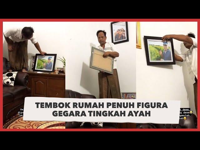 Viral Tembok Rumah Penuh Figura Gegara Tingkah Ayah, Foto yang Dipajang Bikin Tersenyum