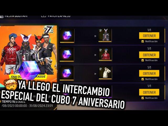 LLEGAN TUS SKINS FAVORITAS en INTERCAMBIO del CUBO MAGICO GRATIS x 7 ANIVERSARIO en FF LATAM  *bug*