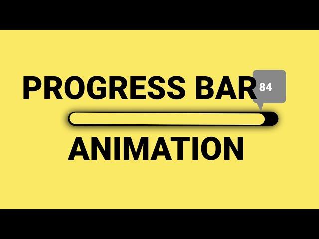 How To create progress bar animation