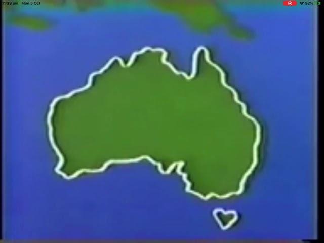 Sesame Street map and animals of Australia