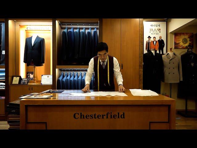 Process of Making Handmade Tailored Suits by Korean Master Tailor with 30 years of experience.