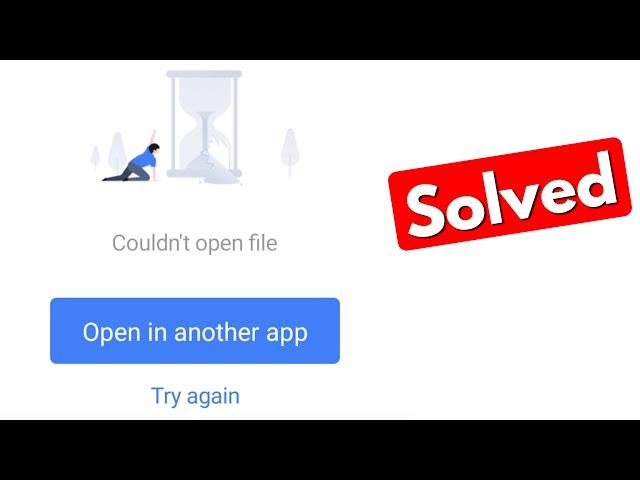 Fix couldn't open file open in another app try again xiaomi redmi | can't open file