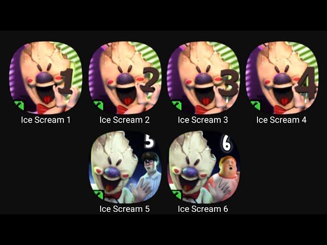 Ice Scream Full Chapters Gameplay (1,2,3,4,5,6)