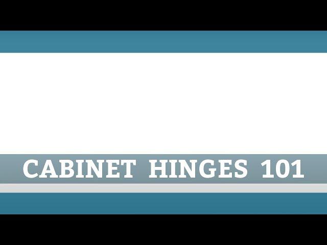 Choosing the Right Cabinet Hinge - Rockler Woodworking