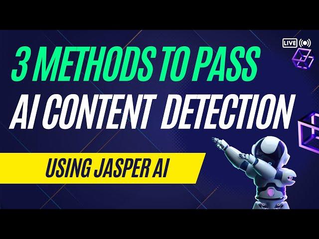 3 Guaranteed  Methods To Pass AI Content Detection Tools Using Jasper