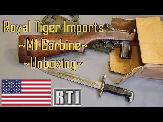 M1 Carbine Unboxing - Royal Tiger Imports - 1944 Inland Mfg. - Inter Ordnance out of Ethiopia Africa