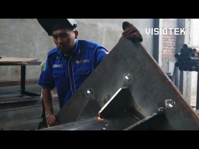 Proses Pabrikasi Monopole 16 Inch 30 Meter | PT Visiotek Global Indonesia