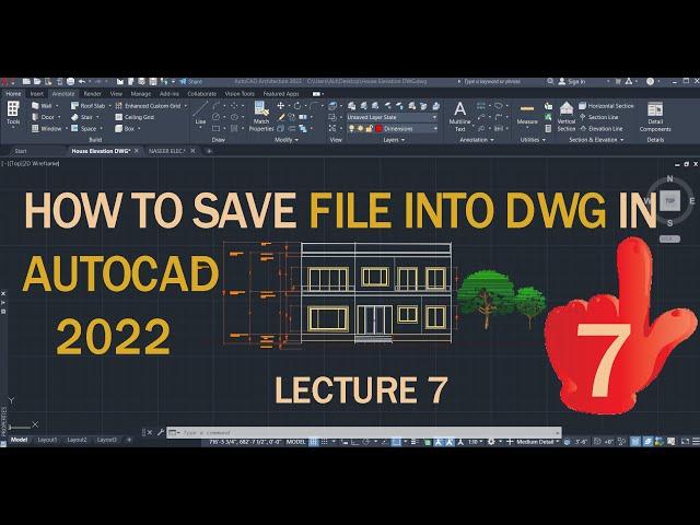 How To Save File in DWG in AutoCAD 2022 | How to save DWG file in AutoCAD | AutoCAD 2022 | AutoCAD