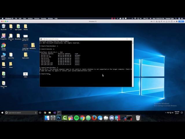 How to remote shutdown any computer