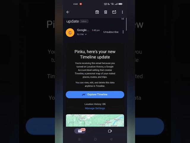 Google Timeline Emails ko turn off kaise kare #shortsfeed #googlemaps