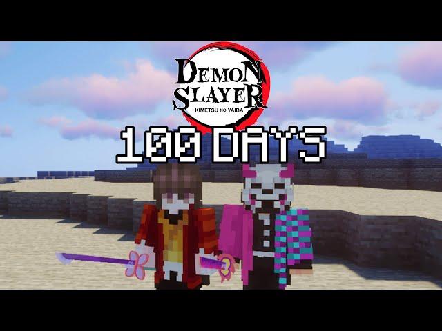 We Played Minecraft Demon Slayer For 100 DAYS… This Is What Happened