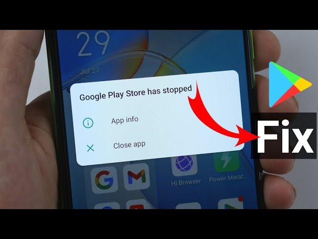 How to Fix Google Play Store has stopped problem