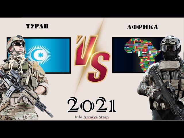 Африка VS ТУРАН (Турция Туркменистан Азербайджан Узбекистан Казахстан Кыргызстан) Армия 2021