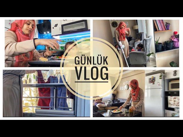 GUNLUK VLOG | KAHVALTI | TEMİZLİK TURU | YEMEK | TATLI 