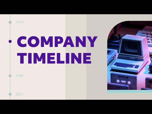 Company Timeline Video Template