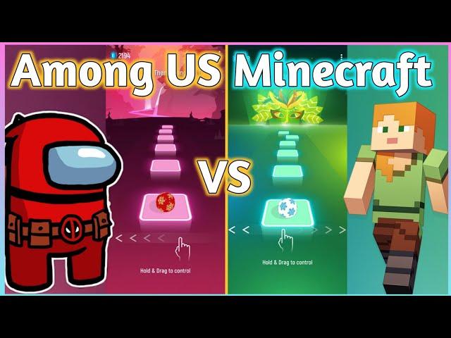 Tiles Hop - Among US Theme Song (BB Goat  VS Minecraft Theme Song | V Gamer