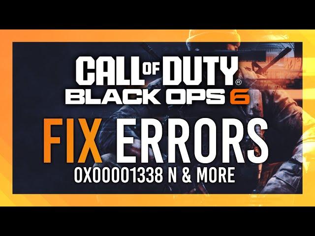 Fix Startup-up Crashes | 0xc0000005 N & 0x00001338 N | Black Ops 6 | Simple Guide