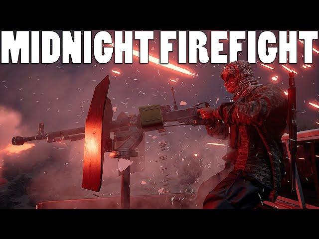 INTENSE MIDNIGHT FIREFIGHTS - Squad Dynamic Direction Mod Gameplay