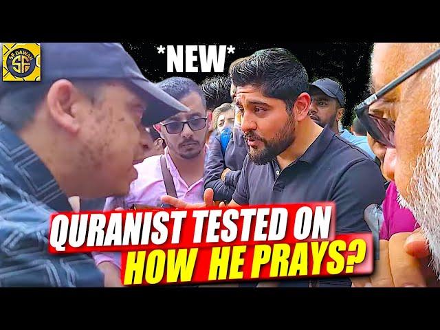 New* Quranist TESTED How He Prays! Muslims & Quranist Speaker's corner