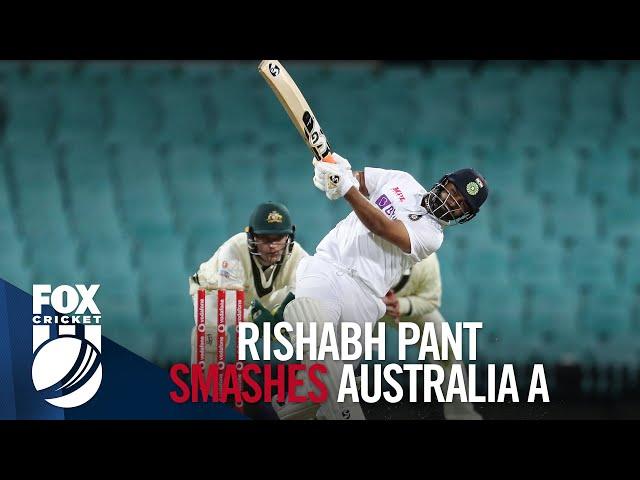 Rishabh Pant SMASHES 73-ball century against Australia A at the SCG 2020/21 I Fox Cricket