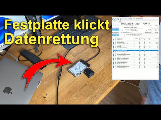 HDD Festplatte klickt | Datenrettung + SSD Upgrade