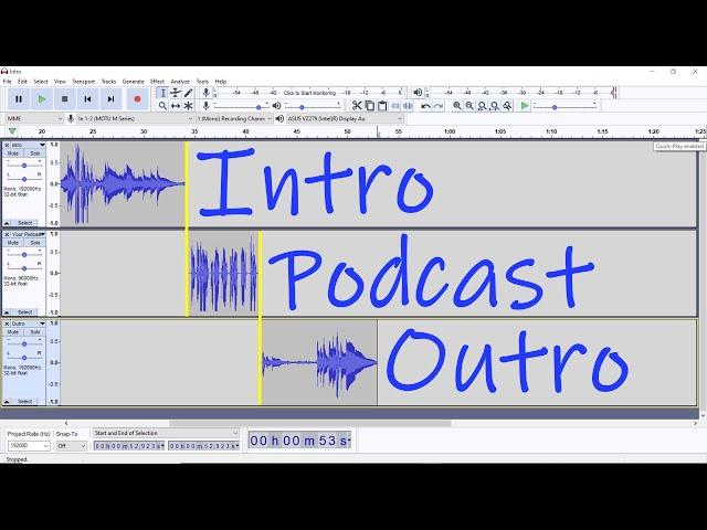 Audacity: How To Add Intro and Outro To Your Podcast