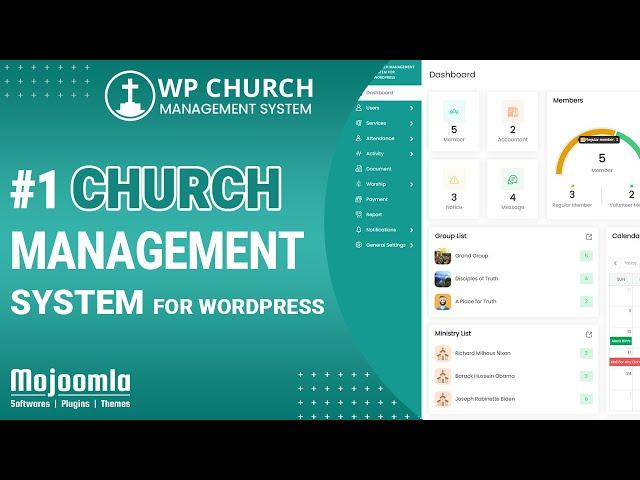 No.1 Church Management System Software in WordPress | Mojoomla