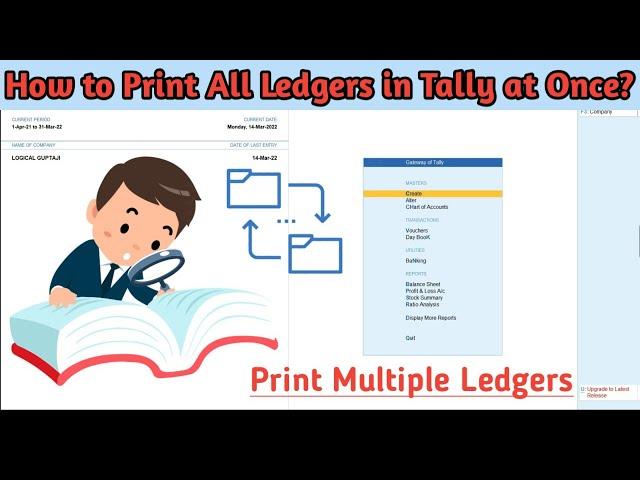 Print All Ledger, Group Wise Ledger and One Ledger Statements in Tally Prime |Print Mulriple Ledgers