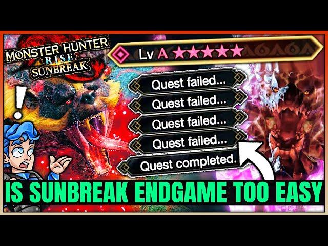 Is Master Rank Too Easy - Endgame Title Update - Sunbreak VS Rise - Monster Hunter Rise Sunbreak!