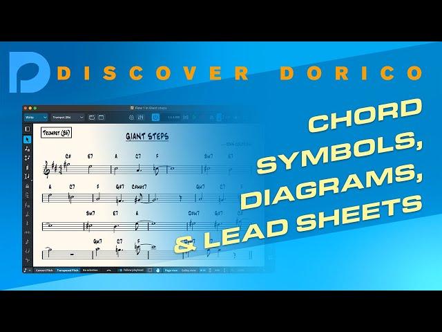 Chord Symbols, Diagrams and Lead sheets | Discover Dorico