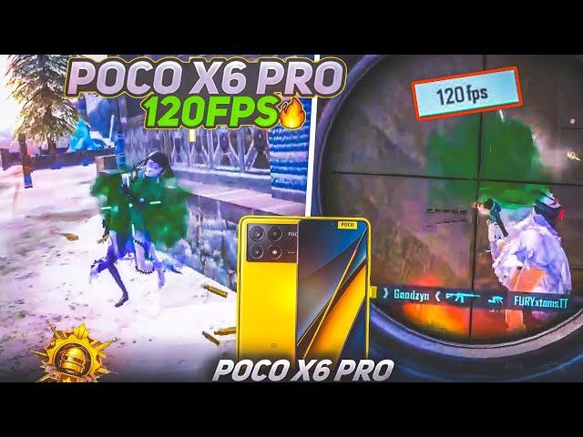 WITH FPS METER POCO X6 PRO PUBG TEST || POCO X6 PRO 5G PUBG MOBILE TEST 120FPS || POCO X6 PRO BGMI