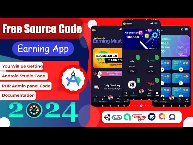Free Source Code 2024 || Android Studio Reward App || App Development Bangla || Technical 2.2