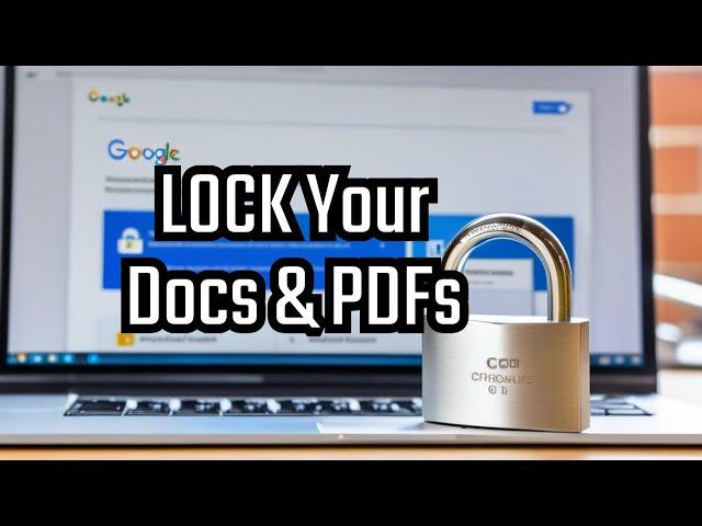 How to password protect google document and pdf files in google drive (Step By Step Tutorial) 2024