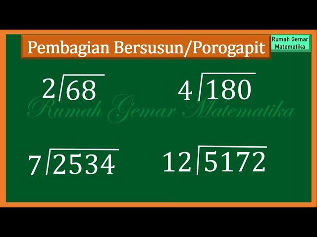 TRIK MUDAH PEMBAGIAN POROGAPIT #porogapit #pembagianbersusun