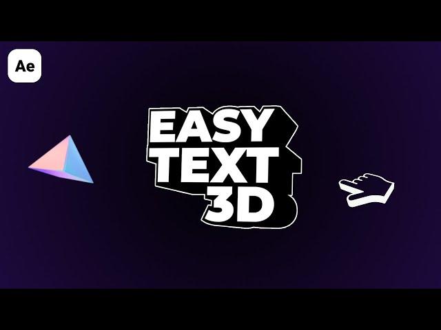 NOW Learn 3D Text Animation in After Effects | After Effects Tutorials (2025)