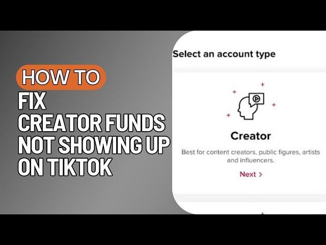 FIX CREATOR FUNDS NOT SHOWING UP ON TIKTOK! TikTok Creator Fund not Showing up (2023 EDITION)