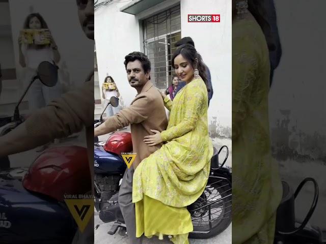 Nawazuddin Siddiqui Takes Neha Sharma On A Bike Ride, WATCH | #Shorts | Viral Video | News18