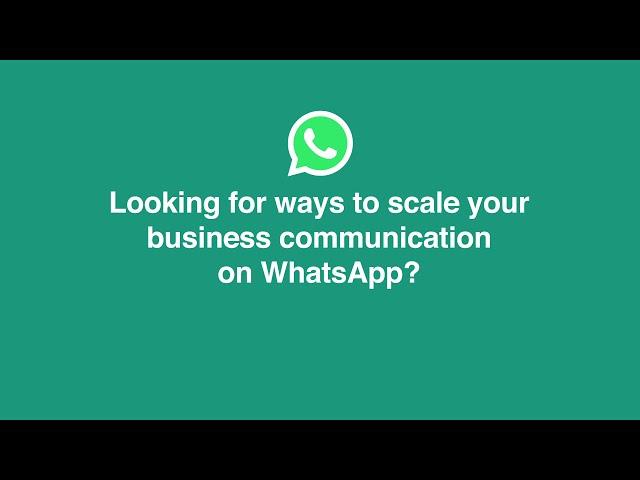 How to sign up for the WhatsApp Business API