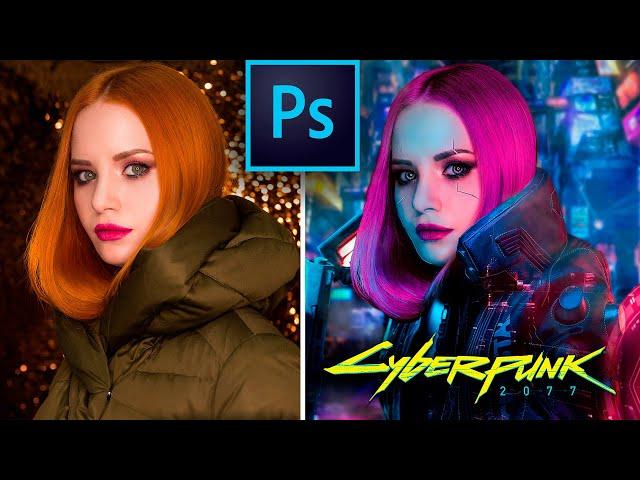 How to Give Your Photos the Cyberpunk Effect in Photoshop [SPEED-ART]