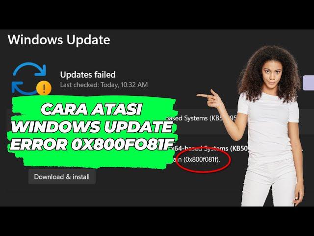 Cara Atasi Windows Update Error 0x800f081f