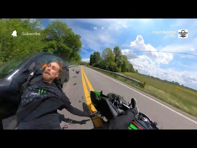 Extreme Speed Motorcycle Crash! | Banditos of the Week | CrashBanditoNL