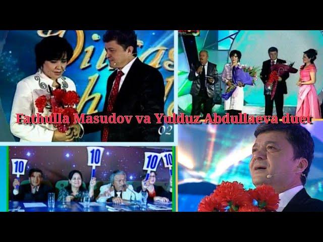 Fathulla Ma'sudovning chiqishlari! ovozi juda yoqimli edi.Dilkash lahzalar 2011 Yulduz Abdullaeva.