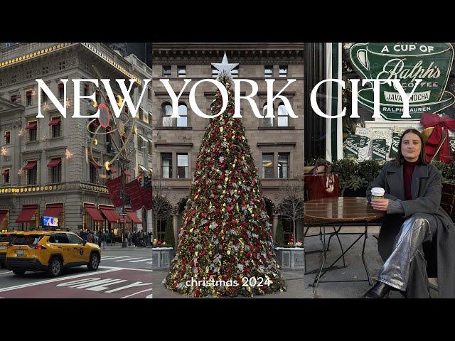 ultimate christmas day in nyc | 5th ave displays, must-see trees, viral foods & best christmas bar