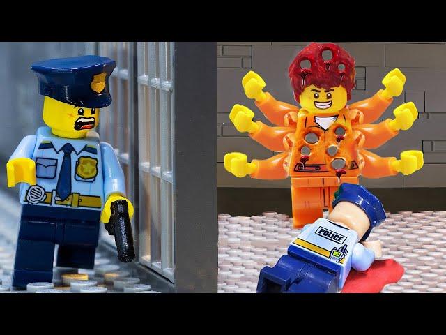 OMG! Escape of the Immortal Prisoner - A Police Nightmare! Lego Stop Motion