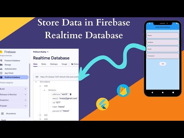 Store Data in Firebase Realtime Database Flutter | Realtime Database Firebase Flutter